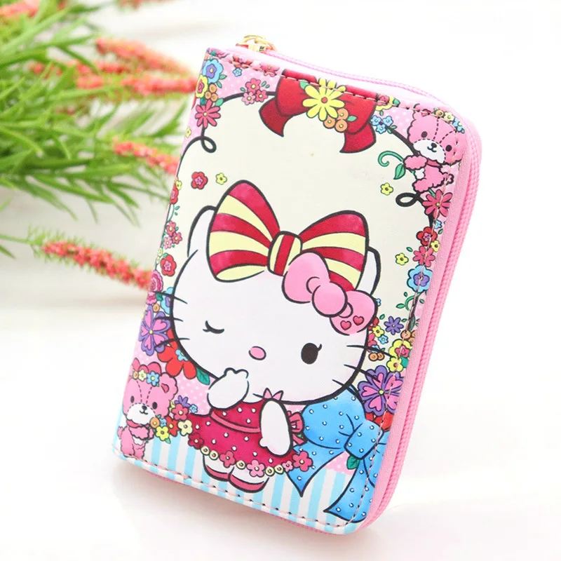 Sanrio кошелек из искусственной кожи Hello Kitty для мальчиков и девочек мультяшный