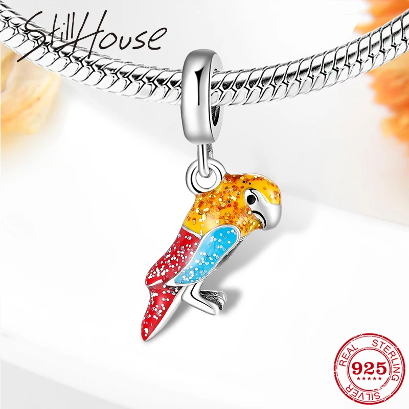 Подвеска из серебра 925 пробы с яркими блестящими искусственными элементами |