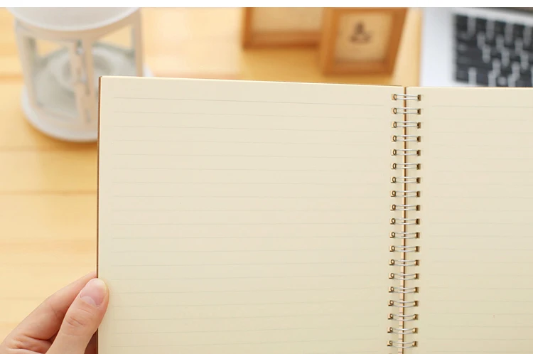 NEW A5/B5 notebook paper dotted/blank/square/horizontal/kraft paper spiral ring stationery notebook coil hand book Two packs