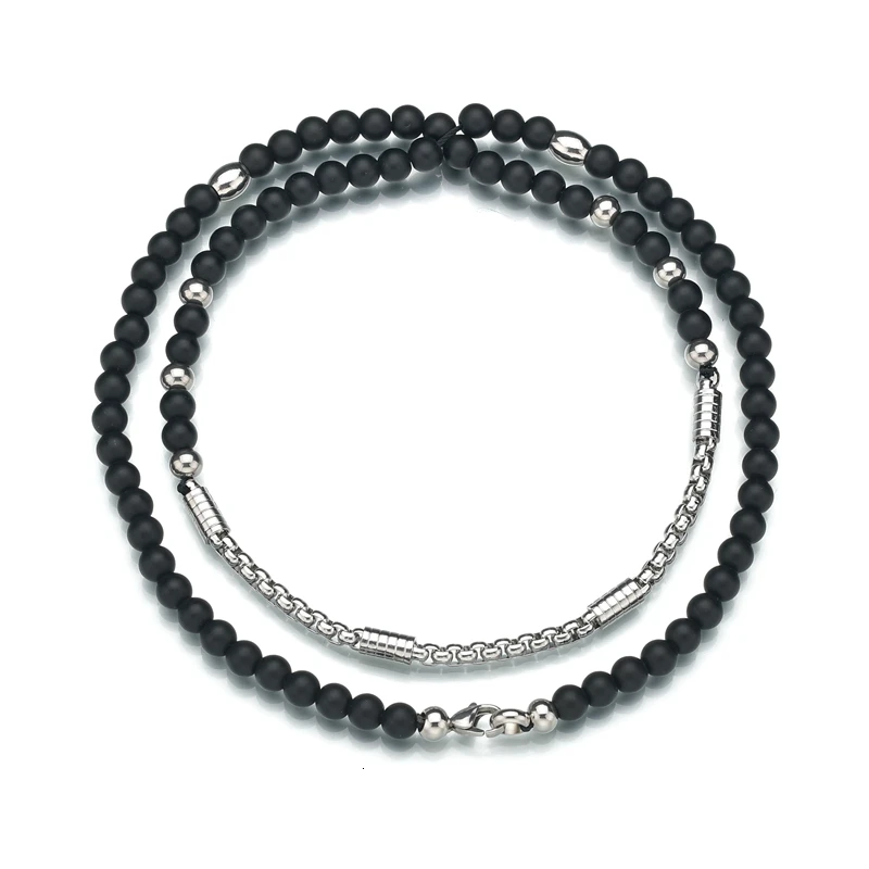 B022-Stainless Steel Новые Богемские многослойные бусы из бирюзы, браслеты с брелоками для Для женщин Винтаж из смолы, в стиле бохо камень Браслеты браслеты Для мужчин Этнические украшения руччной работы - Окраска металла: B022-Stainless Steel