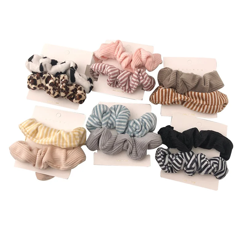 Повязка на голову женская с леопардовым принтом из кашемира |