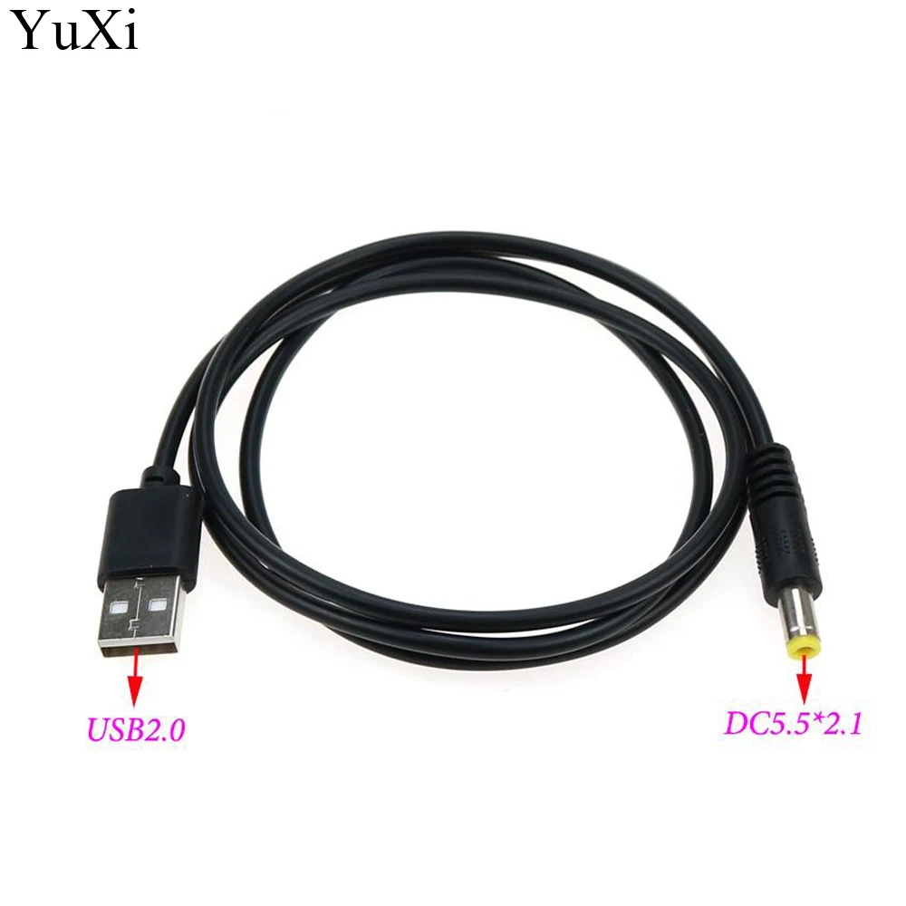 

YuXi USB 2.0 to DC Barrel Power Cable 5.5*2.1mm 5.5x2.1mm 3.5*1.35mm 4.0*1.7mm Plug DC Power Adapter Cord