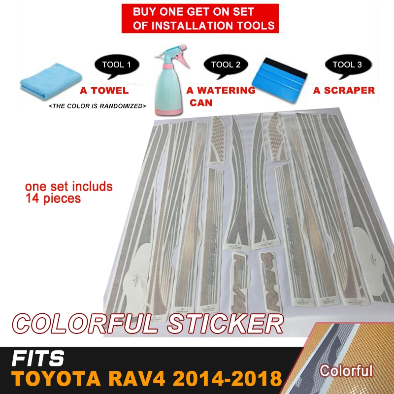 Цветная печатная Автомобильная наклейка для тела гоночного автомобиля крутая