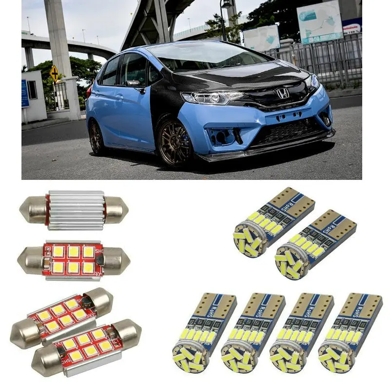 

Super bright Interior led Car lights For Honda jazz 2 gd ge3 ge2 hatchback jazz 4 gk hatchback bulbs