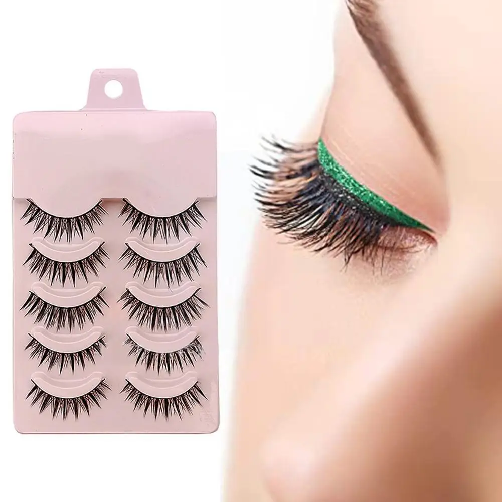 

New 10pcs False Eyelashes And Eyelid Line Stick Eyeliner Stickers Natural Waterproof Useful Cosmetic Reusable Lazy Eye L8s5