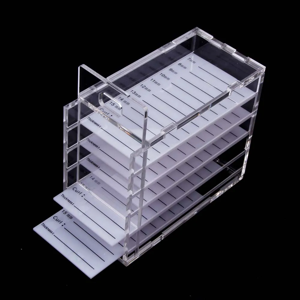 5 слоев прививки ресниц прозрачная коробка для хранения Клей поддон держатель