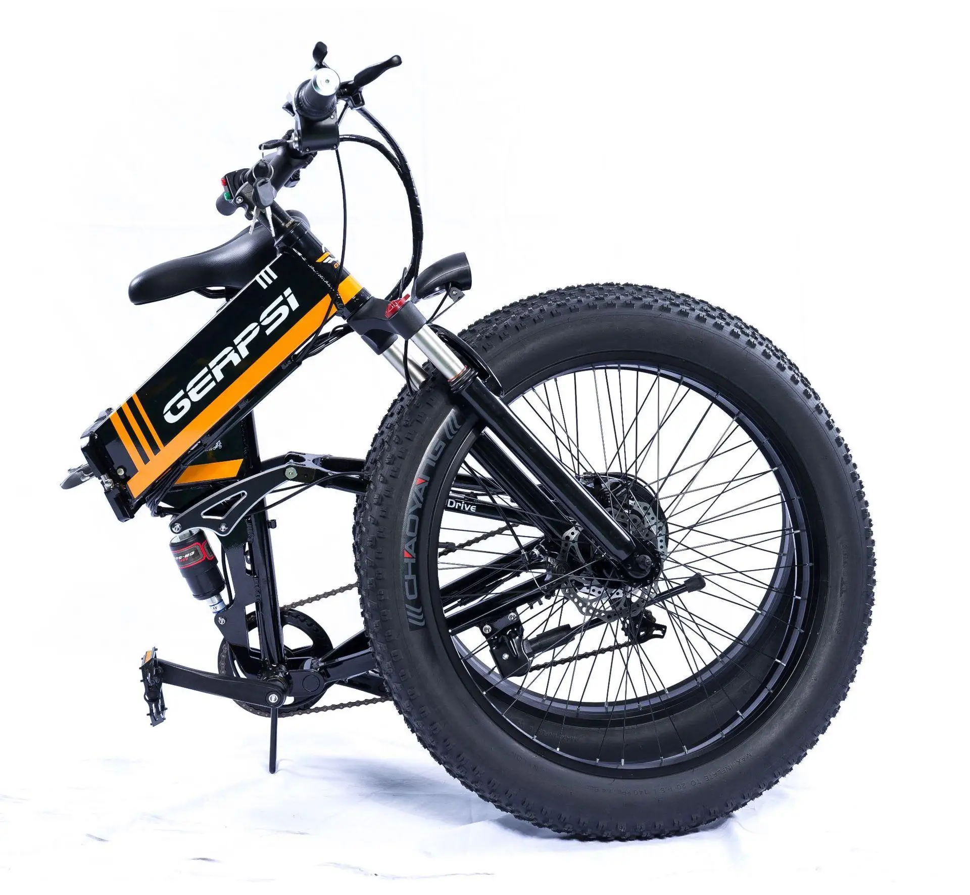 Kaufen Elektrische Schnee E-Bike 2 Räder Elektrische Fahrräder 4,0 Fett Reifen 26 Zoll 48V 500W Leistungsstarke Berg Falten Elektrische Fahrrad