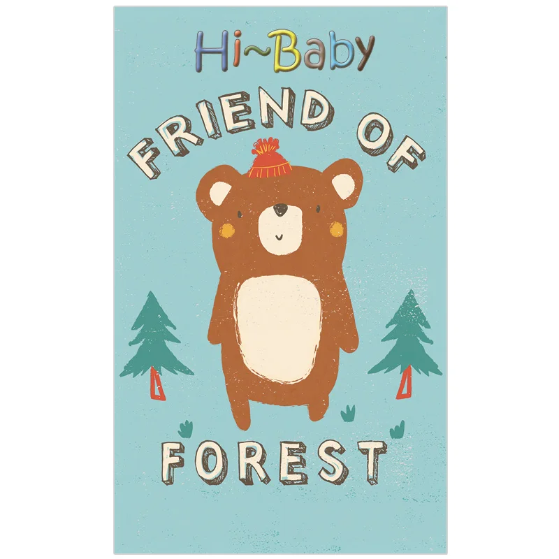 Мультяшное сафари дневник детская комната Настенный декор художественные