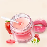 3g mini strawberry flavor daily night lips conditioning keratin repair hydrate sleep lipstick