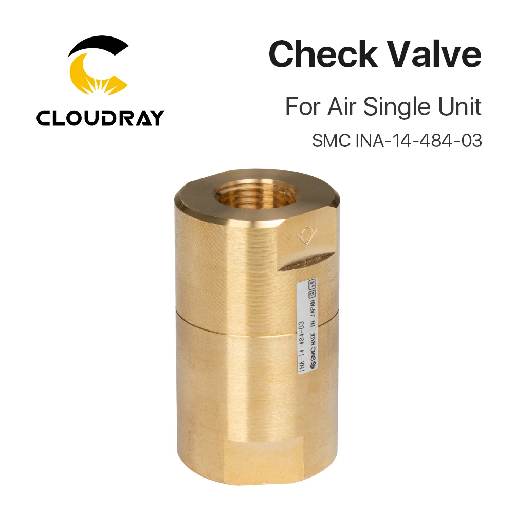 Cloudray SMC High Pressure Brass Check Valve INA-14-484-03 28mm 1.5Mpa Poof Pressure for Laser Cutting Machine Compressed Air