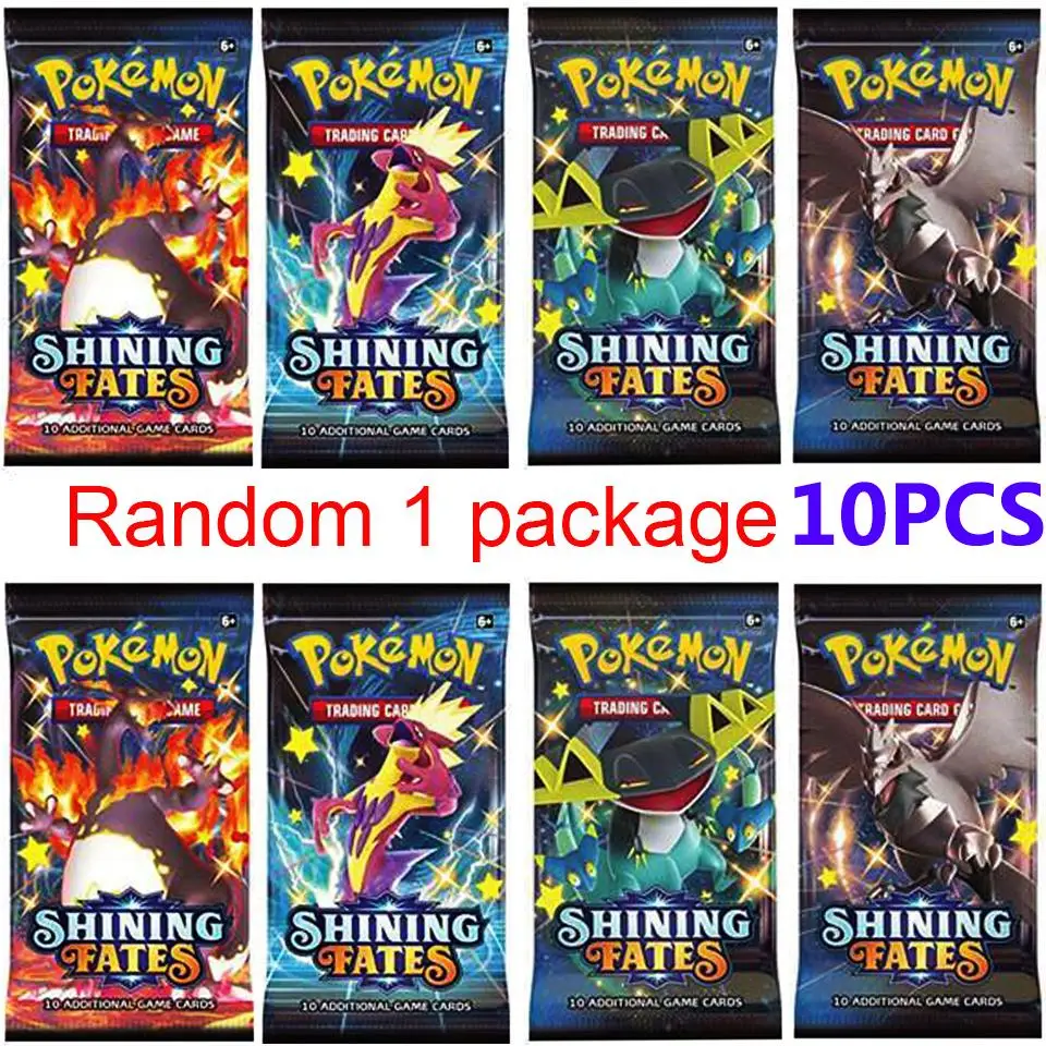 

10PCS English/Spanish/French Pokemon Cards Sword and Shield Battle Style Full New Sealed Retail Box Carte Pokemon Francaise Game