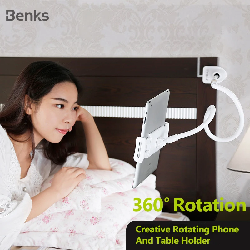 Benks ленивый кронштейн Универсальный 360 градусов вращение гибкий для iPhone 11 Pro samsung