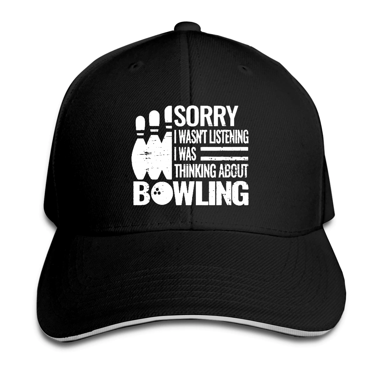 

Funny Bowling Hat Baseball Cap for Men Women Fashion Adjustable Sun Hat