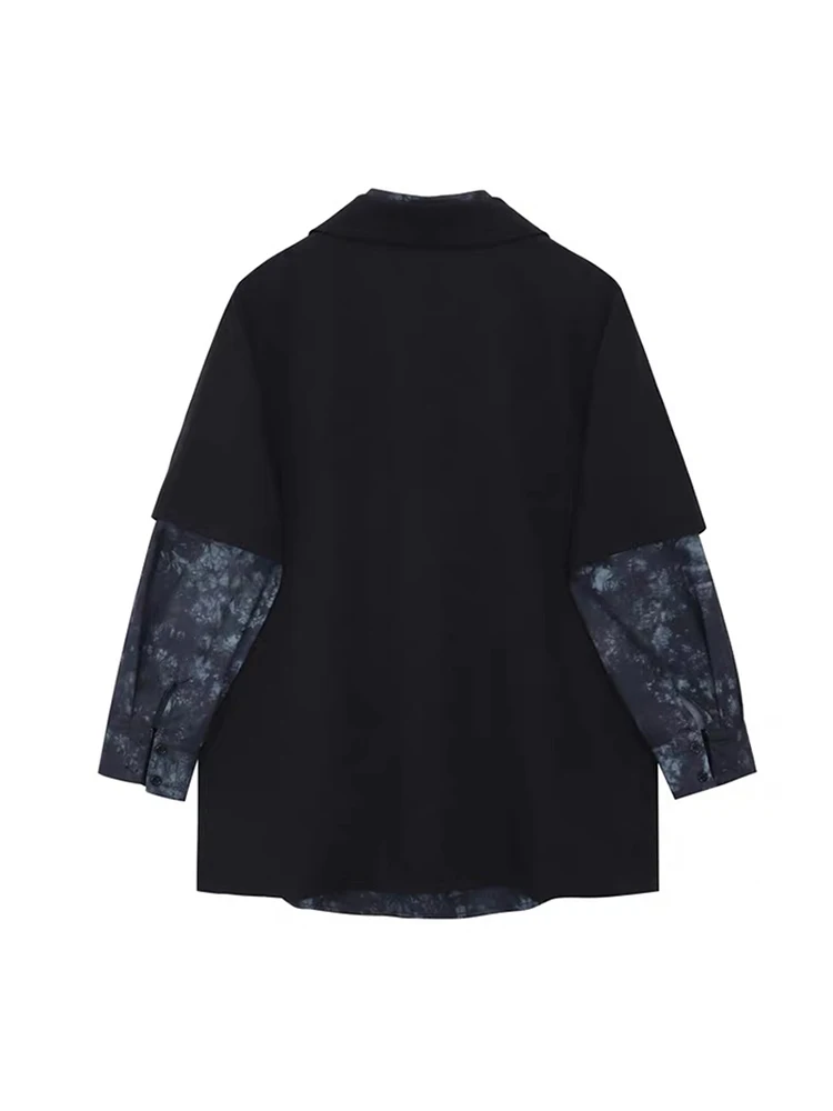 Осенний комплект из двух предметов Женская корейская мода свободная рубашка