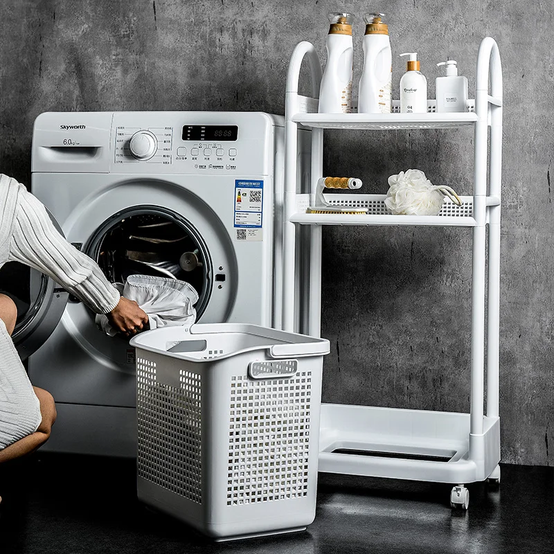 Полка для ванной стиральной машины туалета хранения грязной одежды | Дом и сад
