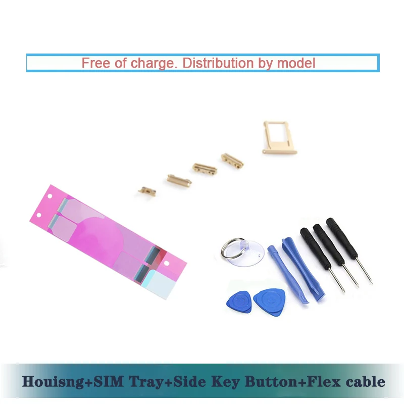 Garant&iacute;a de reemplazo de la cubierta trasera para iphone 8, 8 Plus, X, Marco medio, 8 P, X, chasis de puerta trasera con bandeja de tarjeta y botones-5