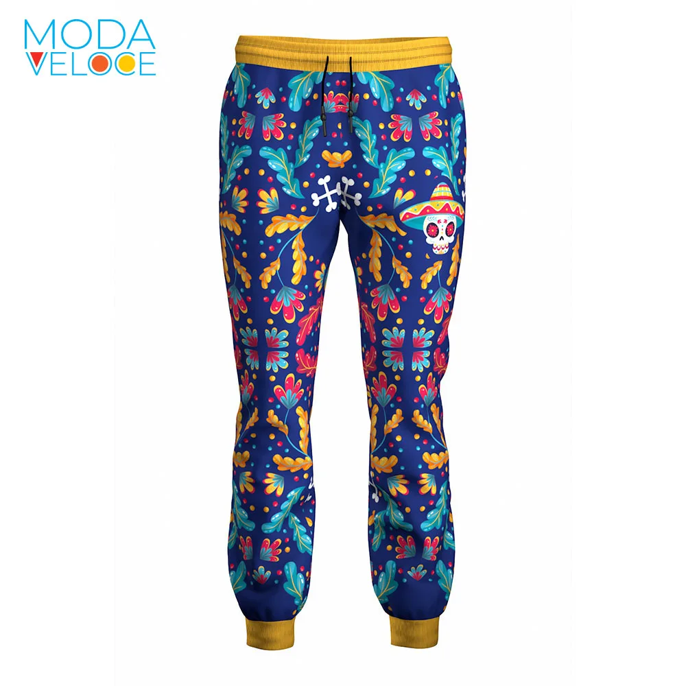 

3d Mexico Day of the Dead Skull Festival Celebration Men Joggers Brand Male Trousers Casual Pants Sweatpants Jogger Workout