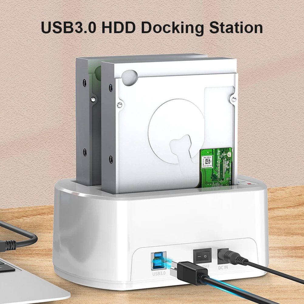 Док-станция для компьютера MAIWO USB3.0 Dual Bay HDD Clone | Компьютеры и офис