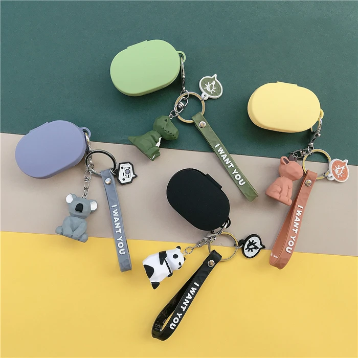 Силиконовый чехол для Xiaomi MI Redmi AirDots милый беспроводных Bluetooth наушников с пандой и
