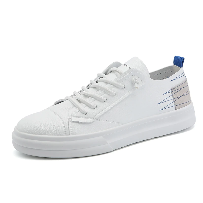 Легкие мужские повседневные белые кроссовки на шнуровке Мужская модная обувь