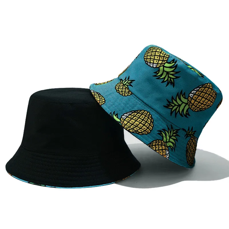 2020 Двусторонняя Женская фотография с ананасом двусторонняя дорожная шапки для