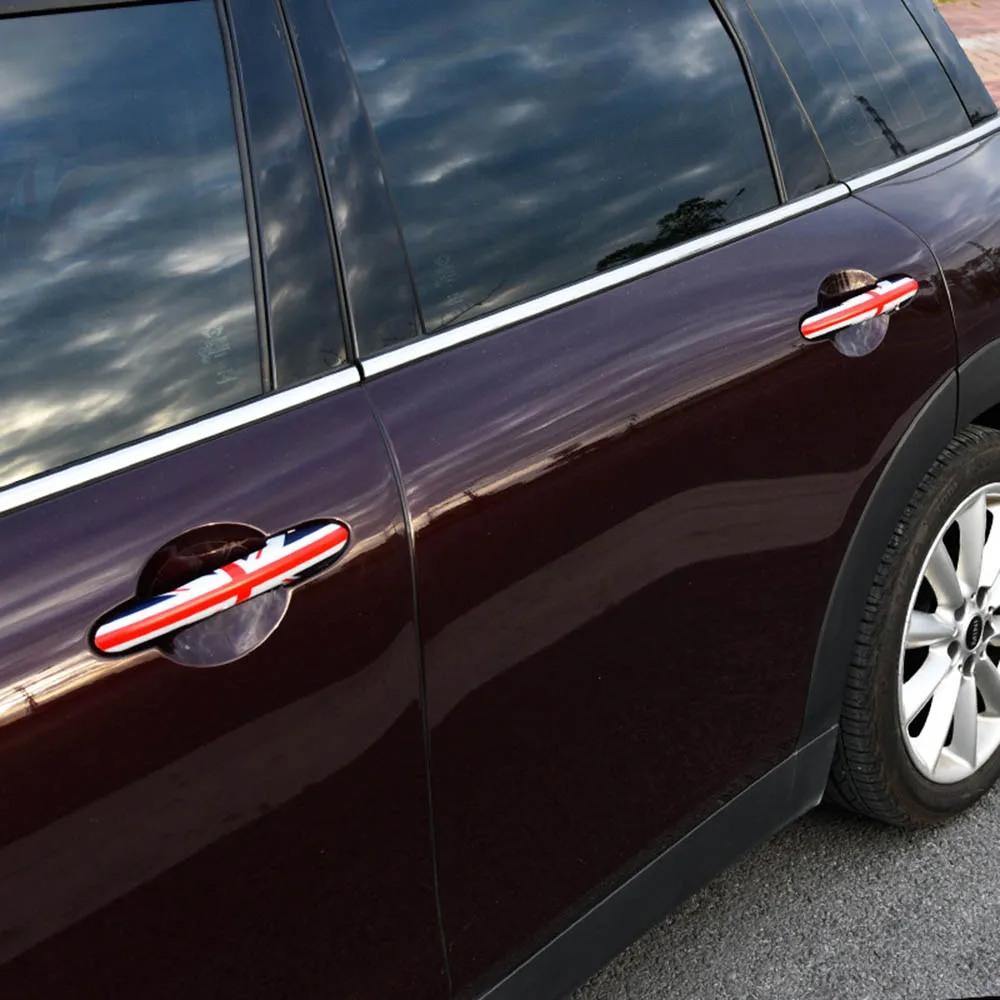 4 шт. стайлинга автомобилей дверные ручки крышки отделка наклейки для Mini Cooper One S JCW