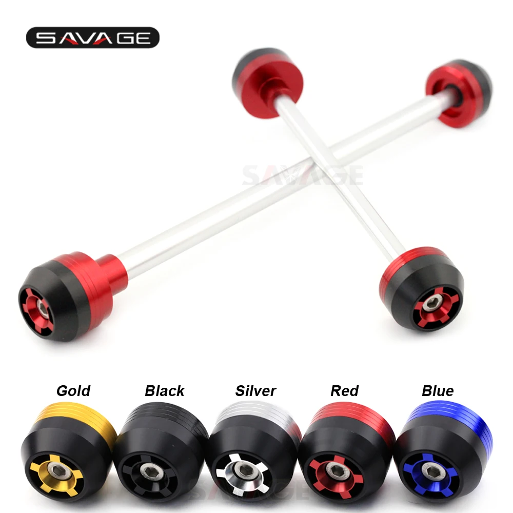 Front/Rear Axle Fork Crash Sliders Wheel Protector For KAWASAKI ZX6R ZX-6R NINJA 2003 2004 Motorcycle Protection Accessories | Автомобили