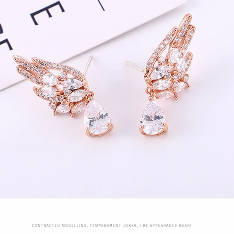 SHDEDE S925 Серебряные игольчатые серьги-Свадебные ювелирные изделия из классических