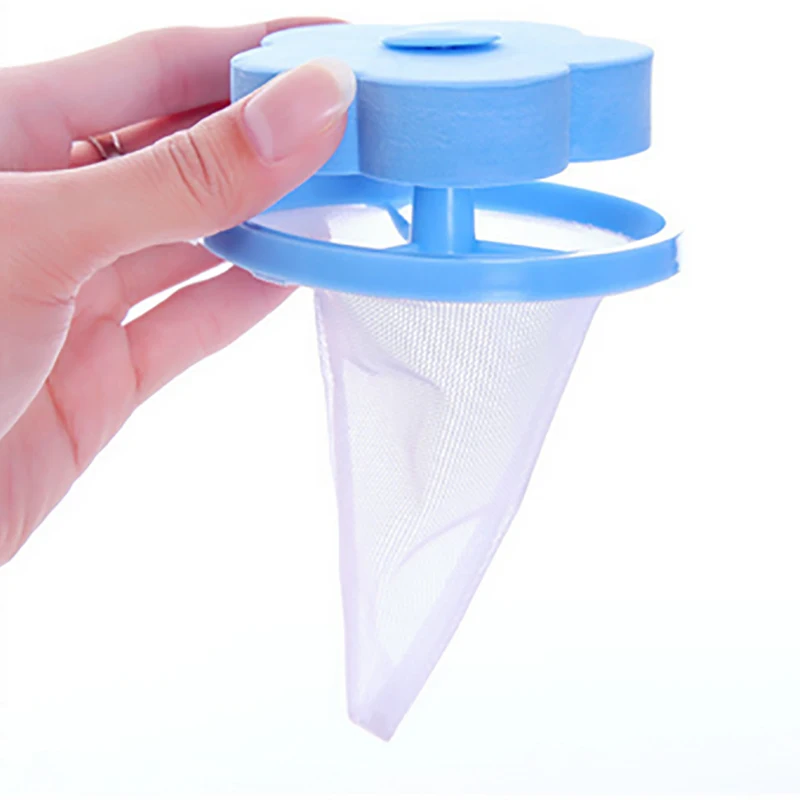

1pcs Mesh Washing Filter Cleaner Wool Reusable Washing Machine Filter Net Bag Mesh Filter Hair Removal Cleaning Ball Net