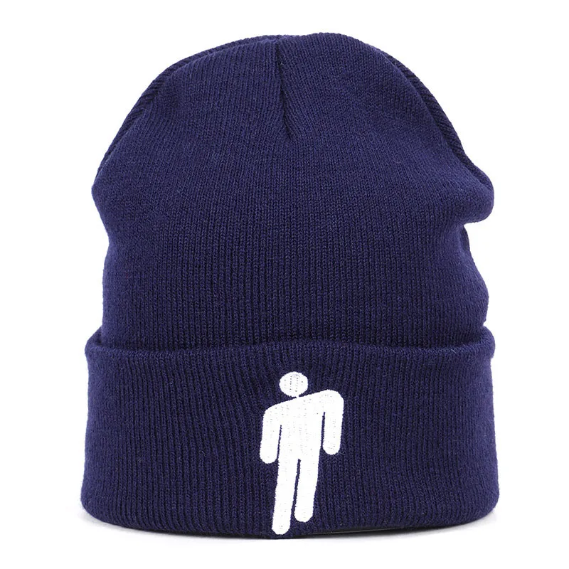 Зимняя однотонная вязаная шапка Billie Eilish Beanie, Повседневная Хип-хоп шляпы для мальчиков и девочек, шапка 19 цветная ткань, аксессуары, теплые шапки