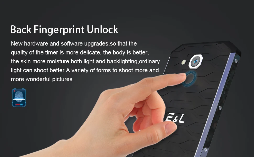 E& L S50 3 ГБ+ 32 ГБ IP68 Водонепроницаемый 4G LTE мобильный телефон Android 6,0 MT6753 Восьмиядерный 2700 мАч 13,0 МП отпечаток пальца смартфон
