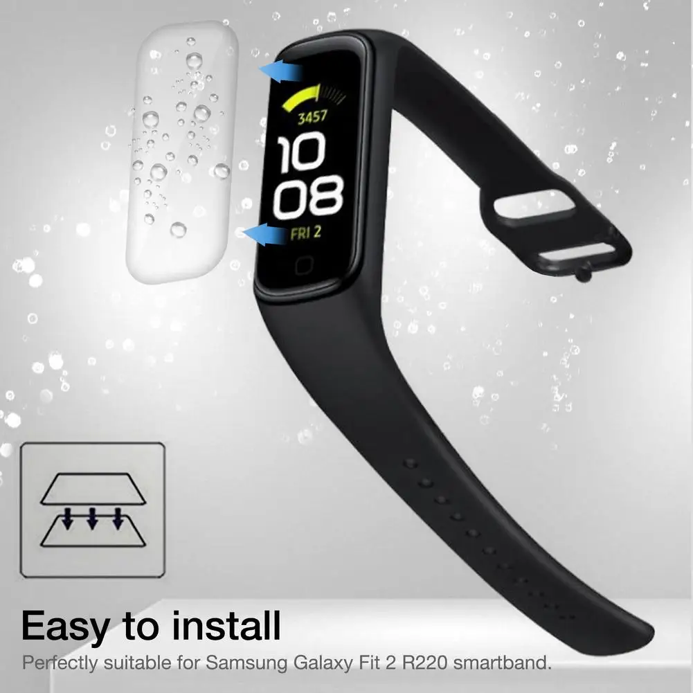 5/10 шт. ТПУ Прозрачная защитная пленка для смарт-браслета Samsung Galaxy Fit 2 R220 нано