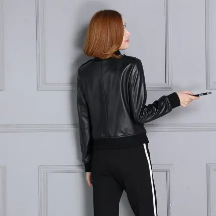 Tao Ting Li Na New Slim Suit Real Genuine Leather Jacket 19KC7