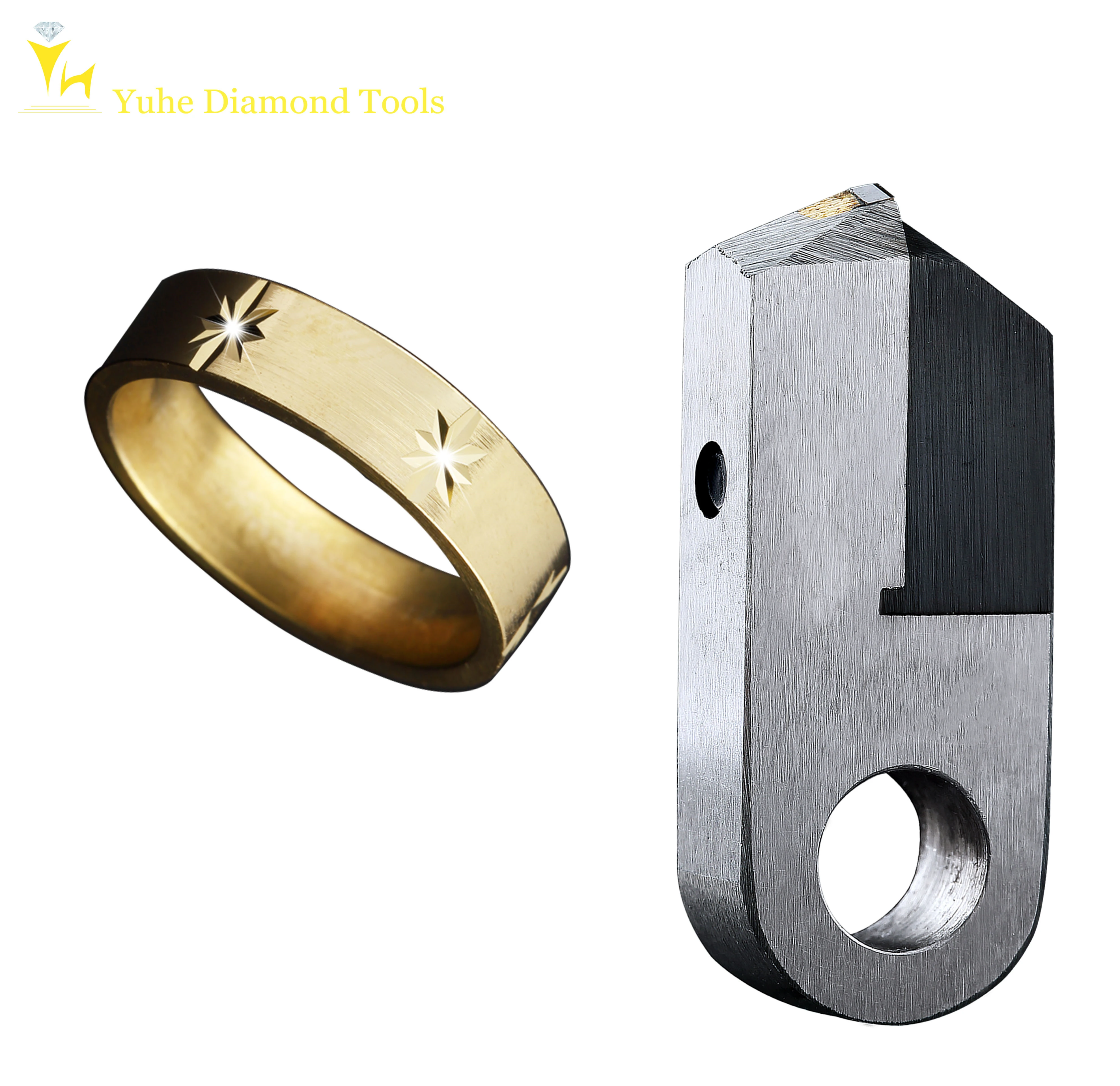 

YUHE 120 Degree V Shape PCD Diamond Jewelry Posalux Diamond Tool Jewellery Cutting Diamond Tool Customize Dimensions