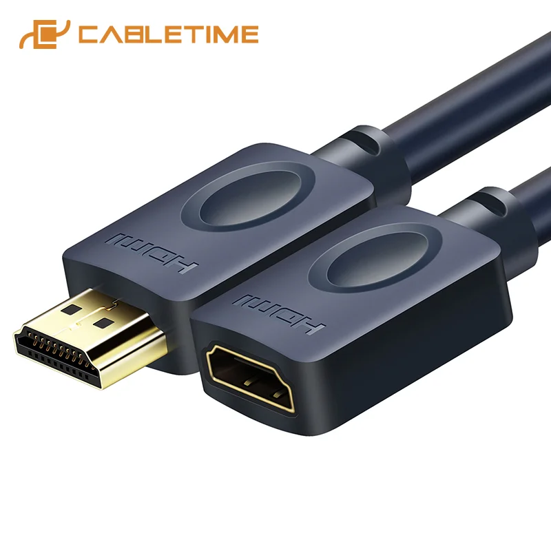 CABLETIME Удлинитель HDMI кабель 4k 2 0 60 Гц 3D UHD Pro M/F УДЛИНИТЕЛЬ CL3 тройной экранирующий