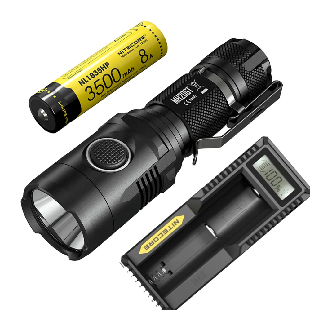 NITECORE MH20GT USB Перезаряжаемый фонарик CREE XP-L HI V3 max 1000 люмен расстояние луча 362 м уличный фонарик ручной фонарь