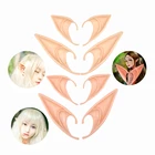 1 пара Хэллоуин острые уши эльфа латексные мягкие на ощупь Ангел косплей вечерние ринки украшения игрушки для детей и взрослых реалистичные силиконовые Веселые реквизиты