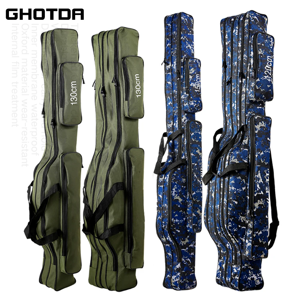 Трехслойная сумка для рыбалки портативная складная удочка катушка удочки снасти