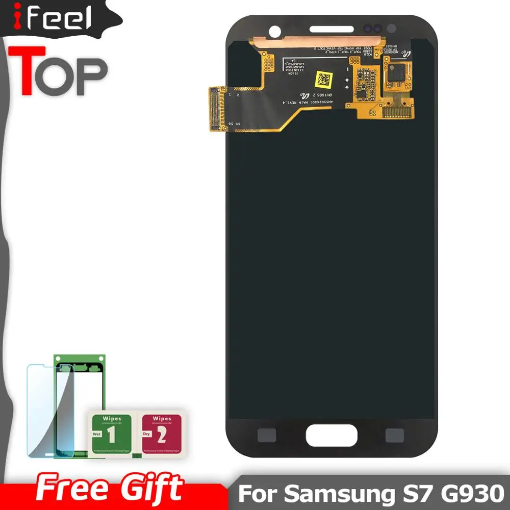 ЖК дисплей Amoled для Samsung Galaxy S7 G930 G9300 G930F G930A с сенсорным экраном запасные части