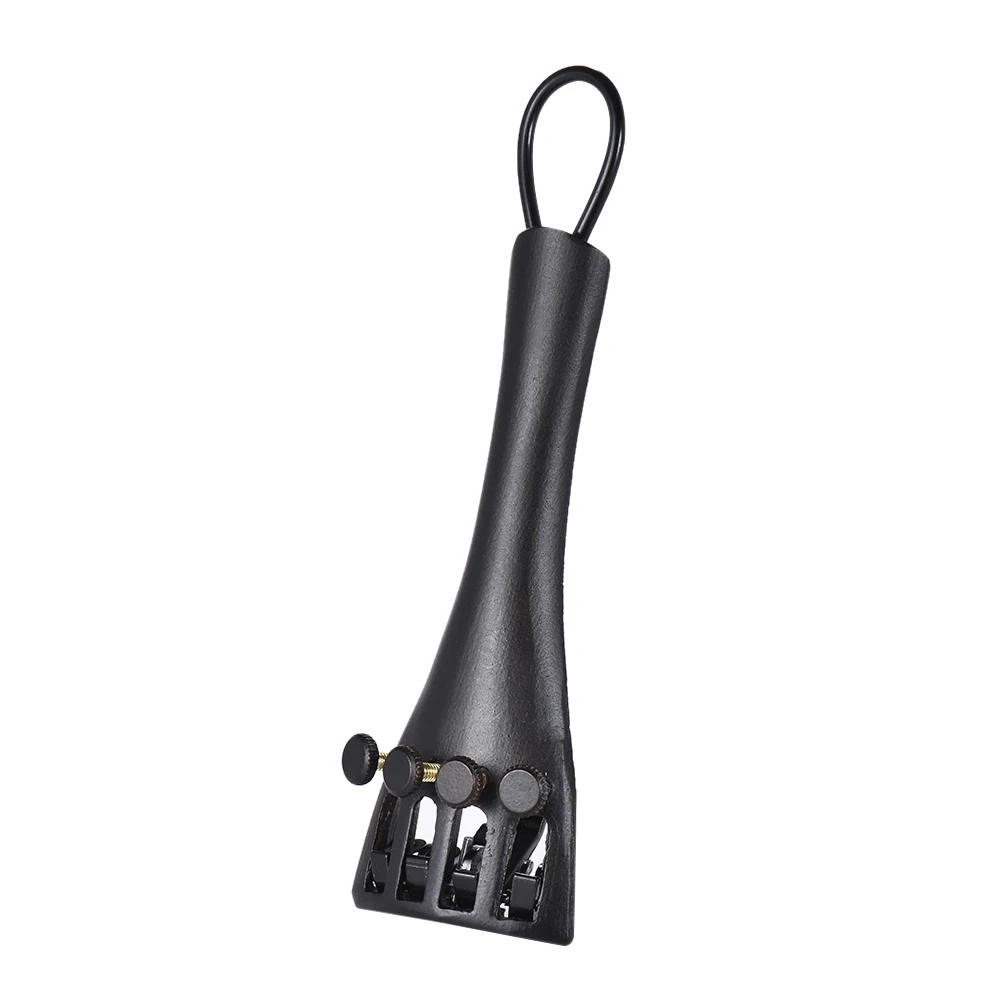 1/4 Скрипка Tailpiece алюминиевый сплав с 4 тонкими тюнеры Регулируемый Tailgut