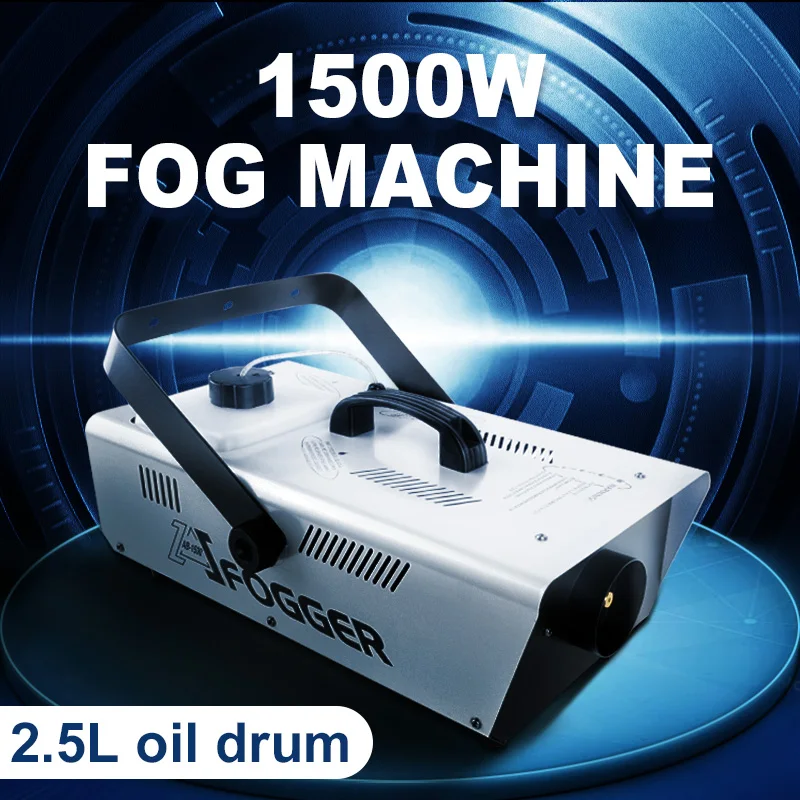 1500w Fog Smoke Machine Stage Fog Machine Disinfection Machine Disco Stage Party Wedding DJ Color Light Effect Light