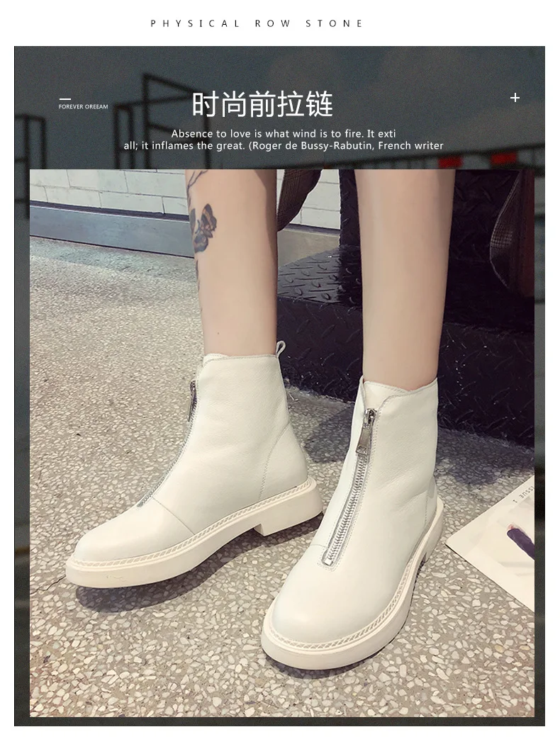 2019 г. Женские ботинки обувь из натуральной кожи осенне зимние женские