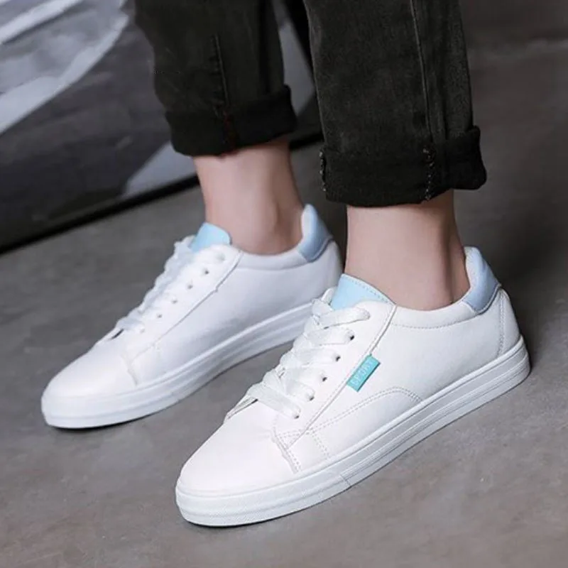 FITWEE Women Vulcanized Shoes Sneakers Outdoor Casual Ladies Classics Round Toe Flat Size 35-40 | Обувь