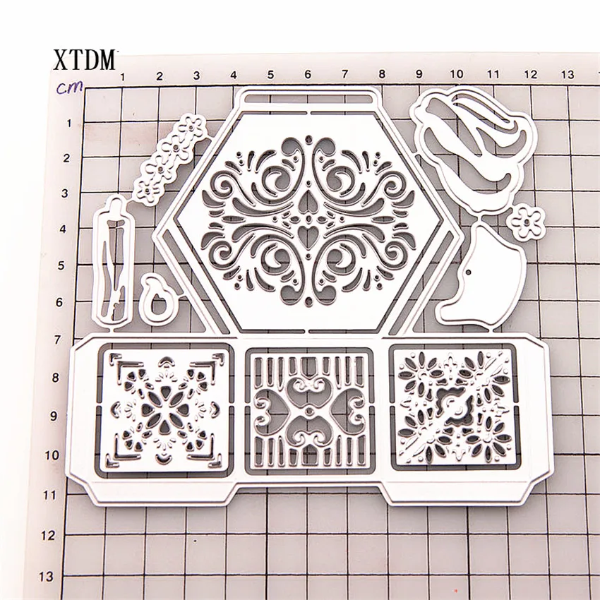 Штамповочная коробка для штампов металлическая бумага рукоделия штамп