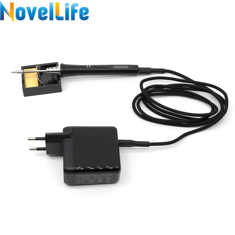 Портативный Электрический мини-паяльник TS80P цифровая паяльная станция с