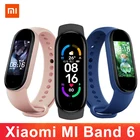 Смарт-браслет Xiaomi Mi Band 6 для мужчин и женщин, водонепроницаемый фитнес-трекер, пульсометр, Bluetooth Смарт-часы с пульсометром