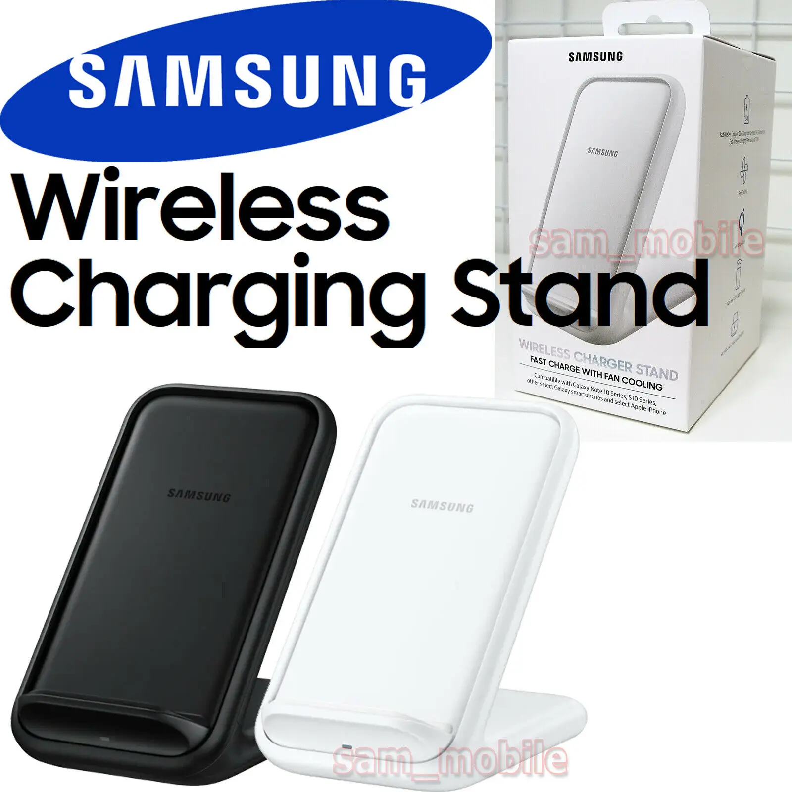 Original Samsung Wireless Charger Stand Fast Qi Charge EP-N5200 For Samsung Galaxy S21 S20 NOTE 10 NOTE 10+ For Galaxy Devices