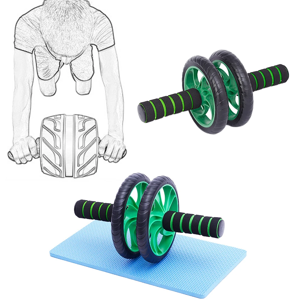 С наколенниками прочные Мышцы Тренировки абдоминальные ролики тренажерный зал