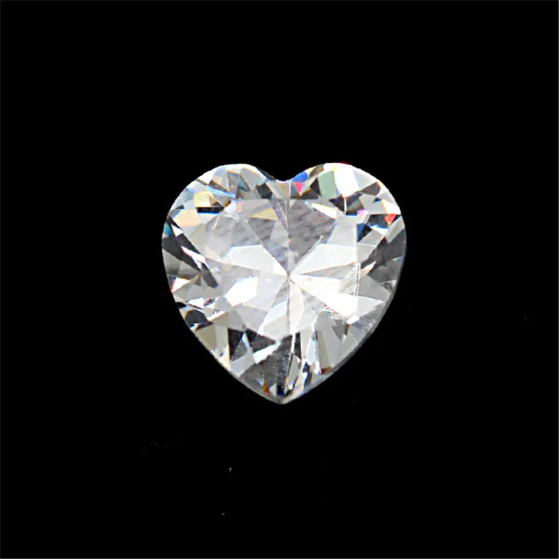 Heart 6x6mm 10 шт./упак. с украшением в виде кристаллов овальный набора круглых прозрачных ленточек Стразы острым дном драгоценные камни оформление блеск 3D для маникюра кончиков ногтей DIY Дизайн ногтей - Цвет: Heart 6x6mm