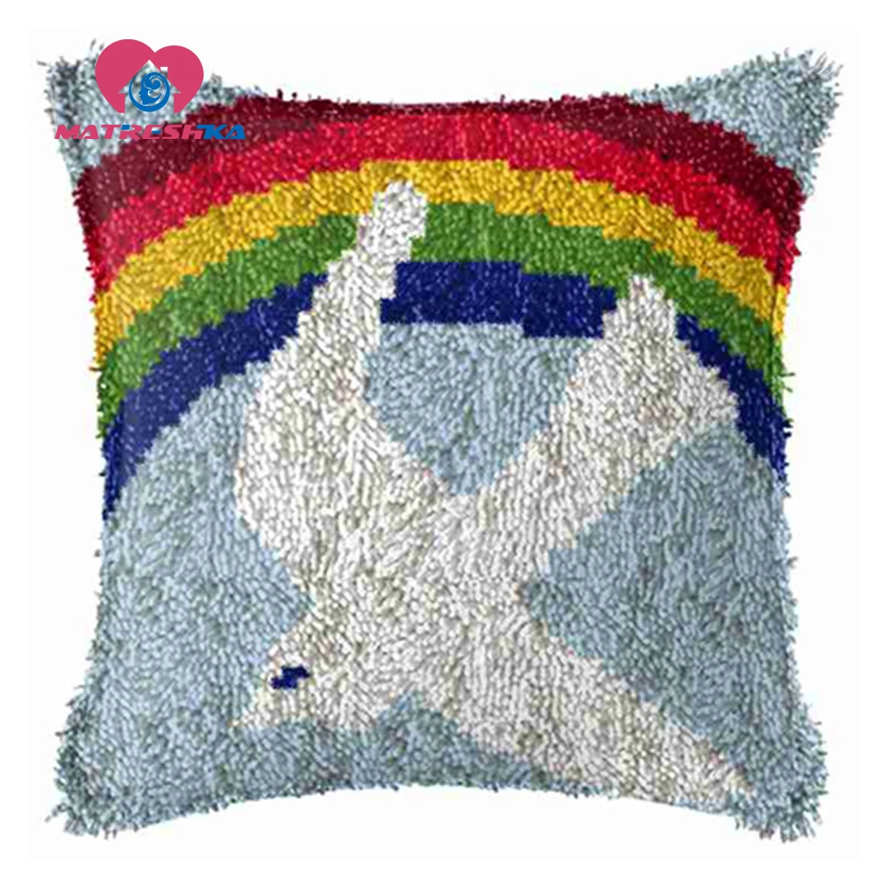 Радуга Ковер Набор для вышивания крестиком Подушка сделай сам крюк с защелкой